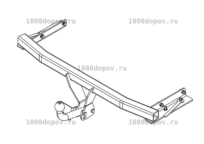 Фаркоп Avtos FD 27 Ford Focus S-MAX 2010-н.в. — рисунок 1
