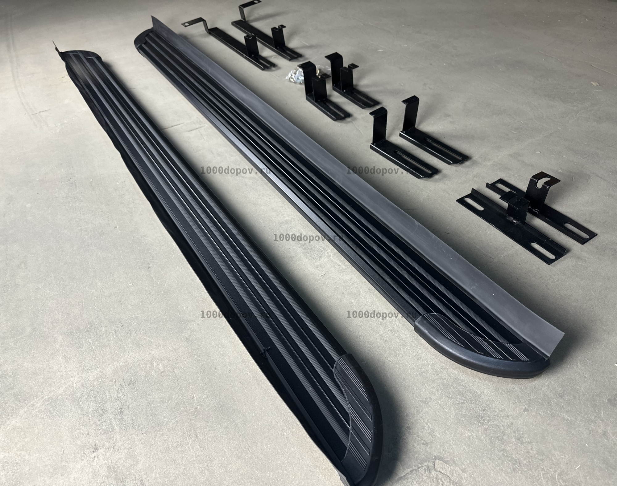 Пороги подножки на Changan CS55 PLUS+ 2023-н.в. черные — рисунок 12