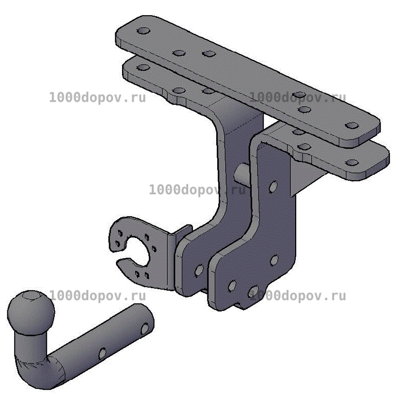 Фаркоп Трейлер 7760 Nissan Pathfinder R51 2004-2014 — рисунок 8