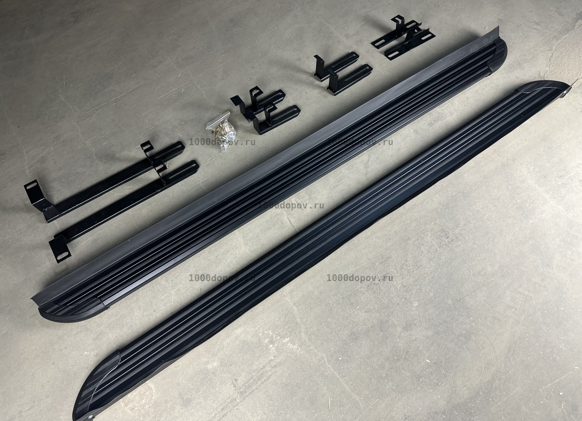 Пороги подножки на Changan UNI-S 2023-н.в. черные — рисунок 6