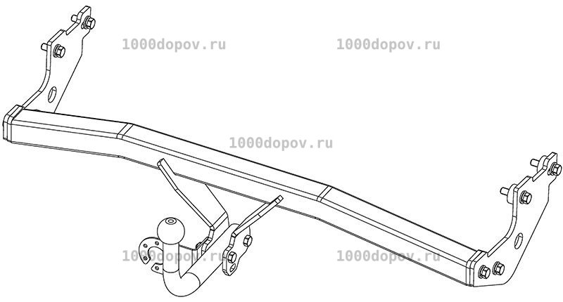 Фаркоп Avtos HY 16 Hyundai Getz 2005-2011 — рисунок 12