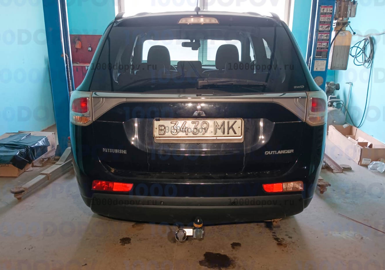 Фаркоп Motodor 91312-A Mitsubishi Outlander 2012 - 2019, 2019 - н.в. (оцинк. шар) — рисунок 8