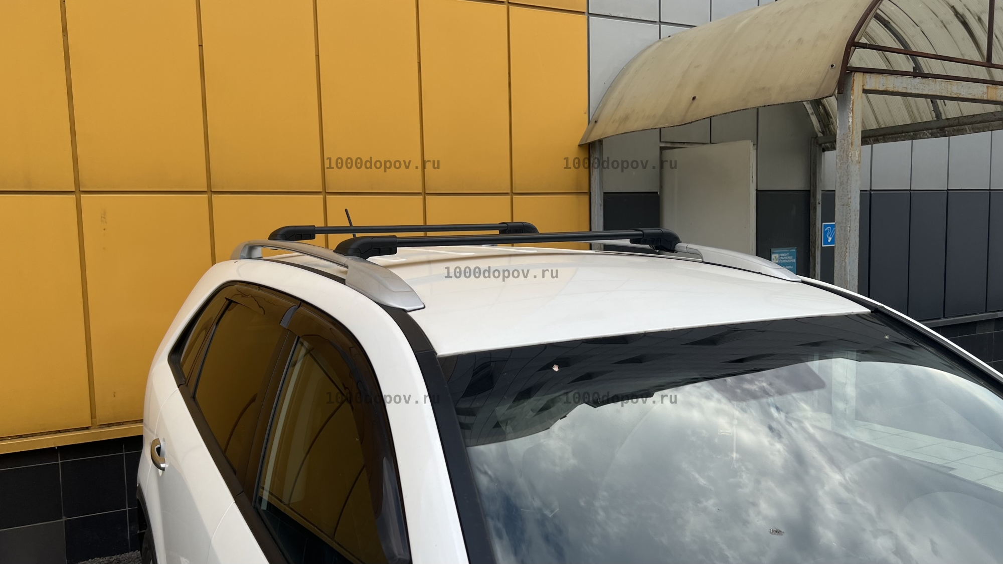 Багажник на рейлинги Kia Sorento XM 2012-2020 поперечины черный — рисунок 5