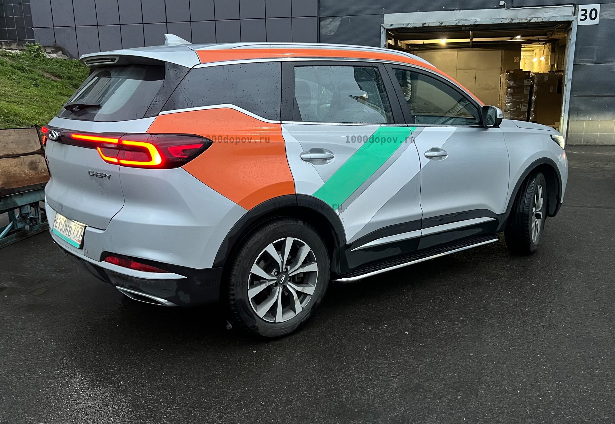Пороги подножки на Chery Tiggo 7 PRO 2021-н.в в стиле Gac — рисунок 2