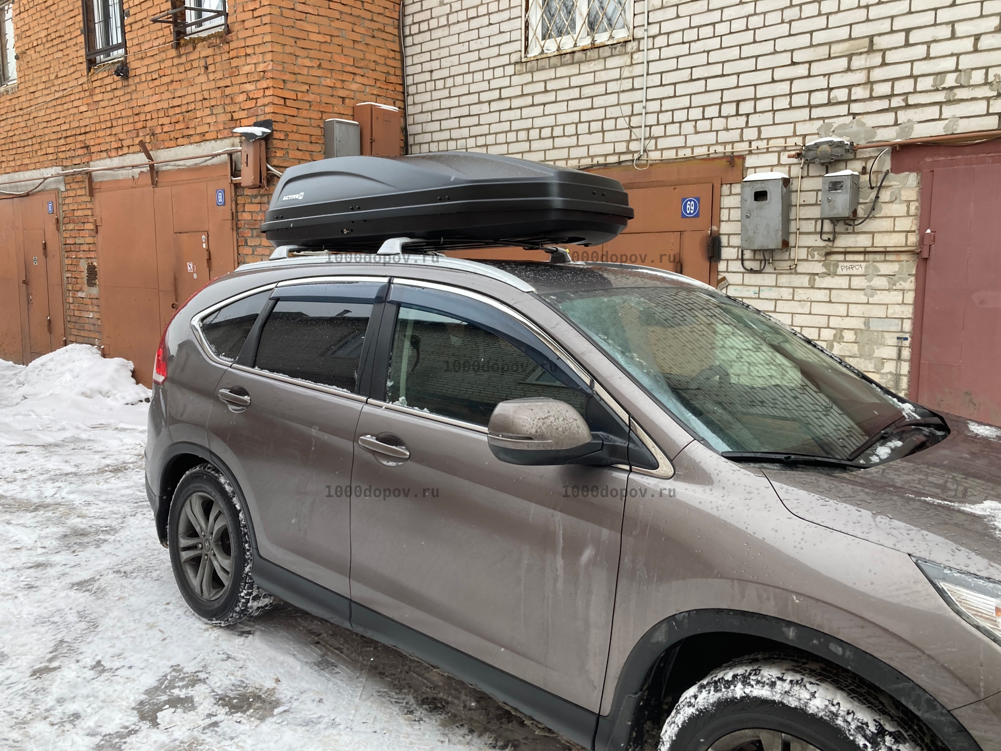 Автобокс ПТ Групп ACTIVE М (450 л.) двухсторонний черный — рисунок 5