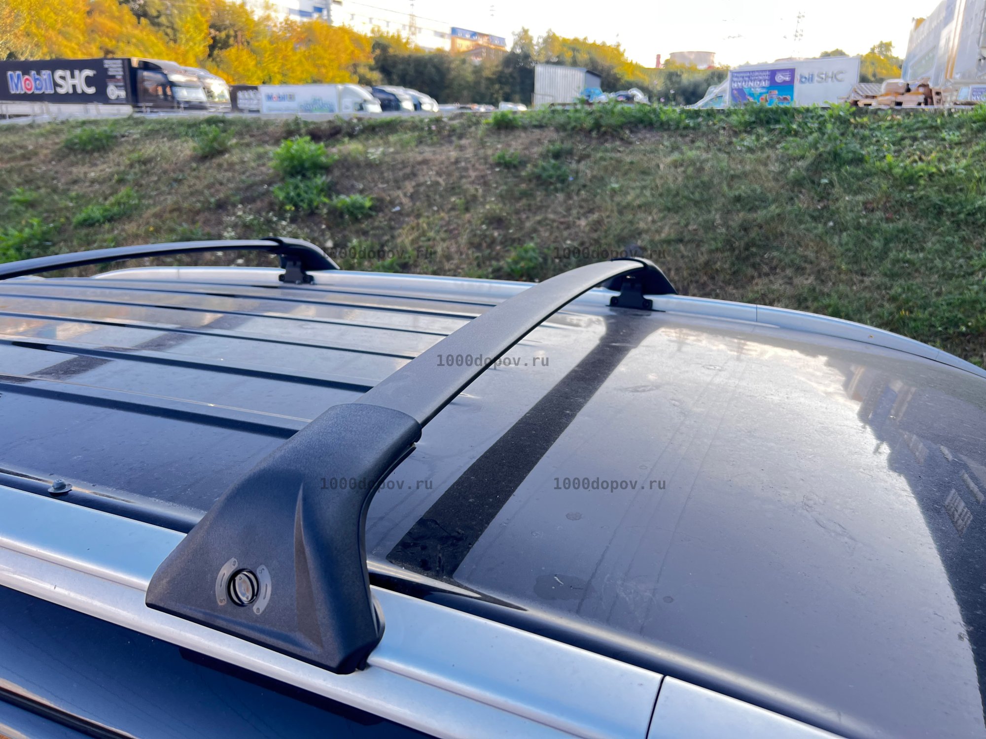 Багажник на рейлинги Mitsubishi Outlander 2012-н.в. штатный — рисунок 5