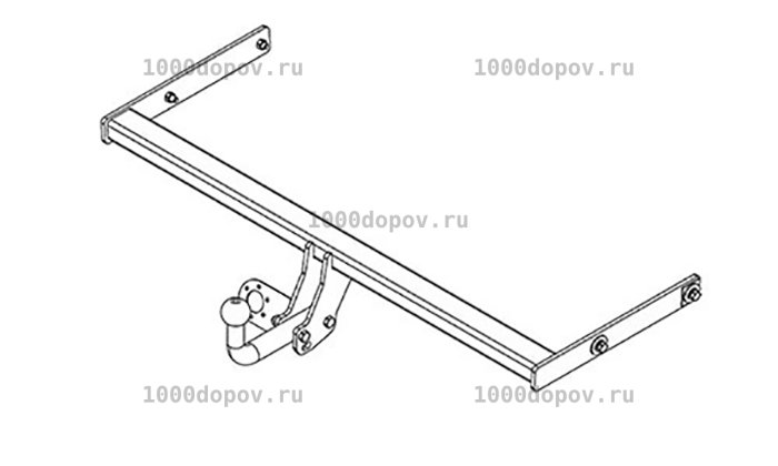 Фаркоп Avtos SK 10 Skoda Octavia 3 (A7) 2013-2020, 4 (A8) 2020-н.в. — рисунок 4
