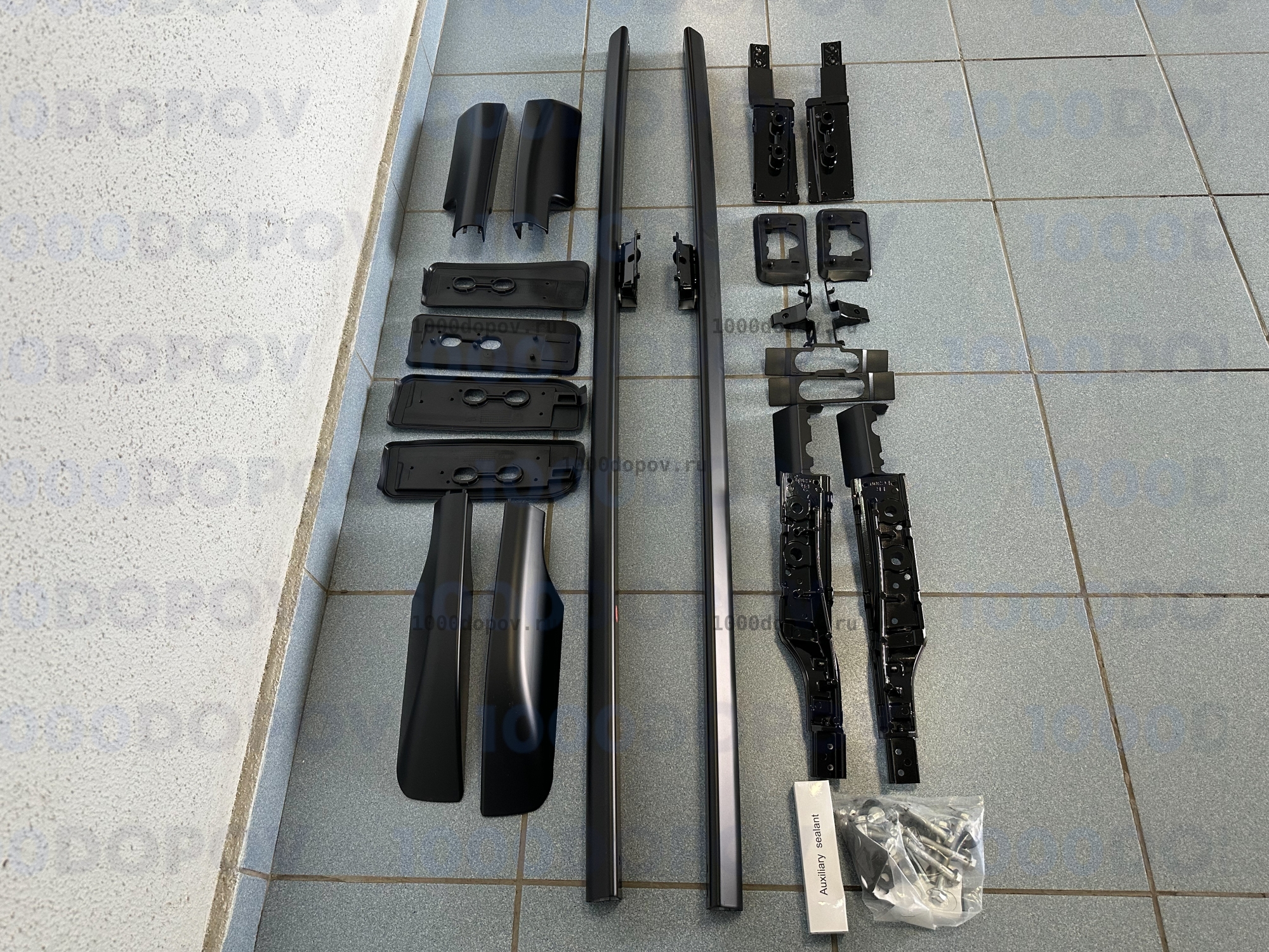 Рейлинги Toyota Land Cruiser 300 2021-н.в. черные — рисунок 6