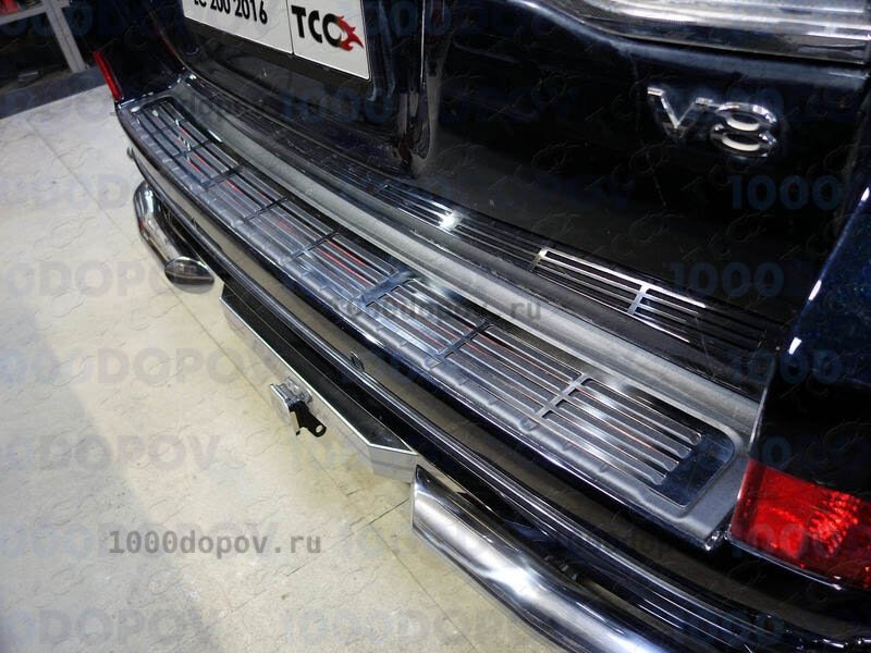 Фаркоп ТСС Тюнинг TCU00047 Toyota Land Cruiser 200 2007-н.в., Executive и Excalibur (алюм. накладка, надпись Land Cruiser) — рисунок 5