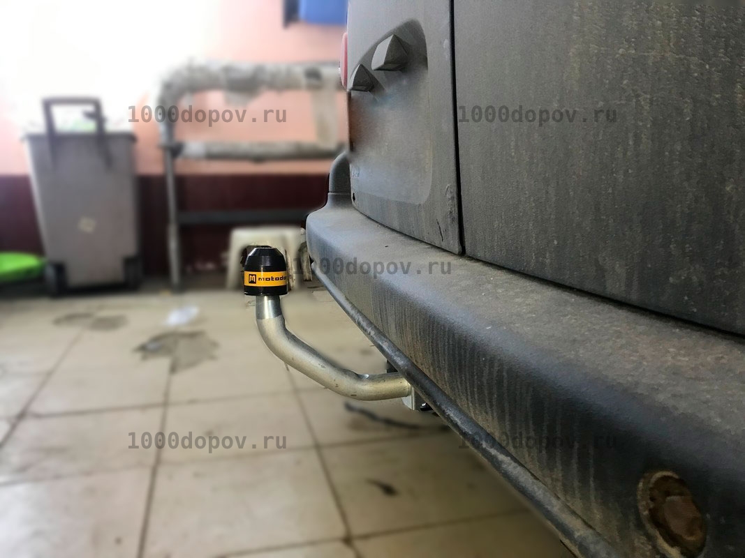 Фаркоп Motodor 91601-A Citroen Berlingo L1 4380 мм, L2 4680 мм 2008-н.в (оцинк. шар) — рисунок 3