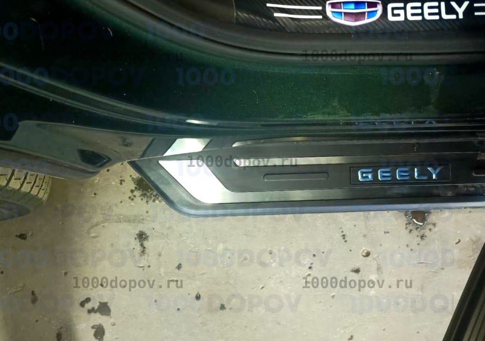Пороги подножки на Geely Atlas New (Новый) 2024-н.в. — рисунок 8