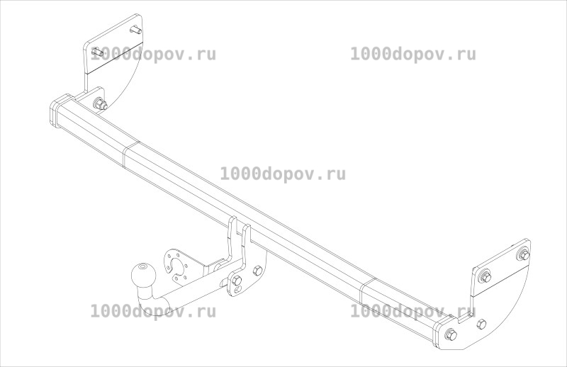 Фаркоп Avtos HY 34 Hyundai Elantra  2016-2019 — рисунок 3