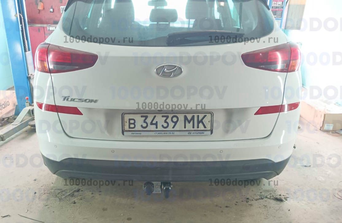 Фаркоп Leader Plus K124-A Hyundai Tucson 2018-н.в. кроме авто с двигателем 2,4 л — рисунок 3