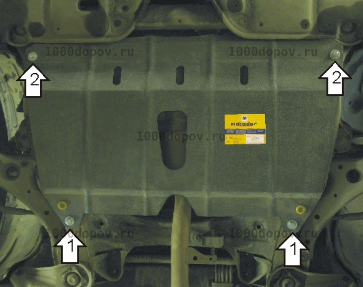 Защита Motodor 02529 Toyota Camry 2006-2011 (Картер, Кпп) — рисунок 4