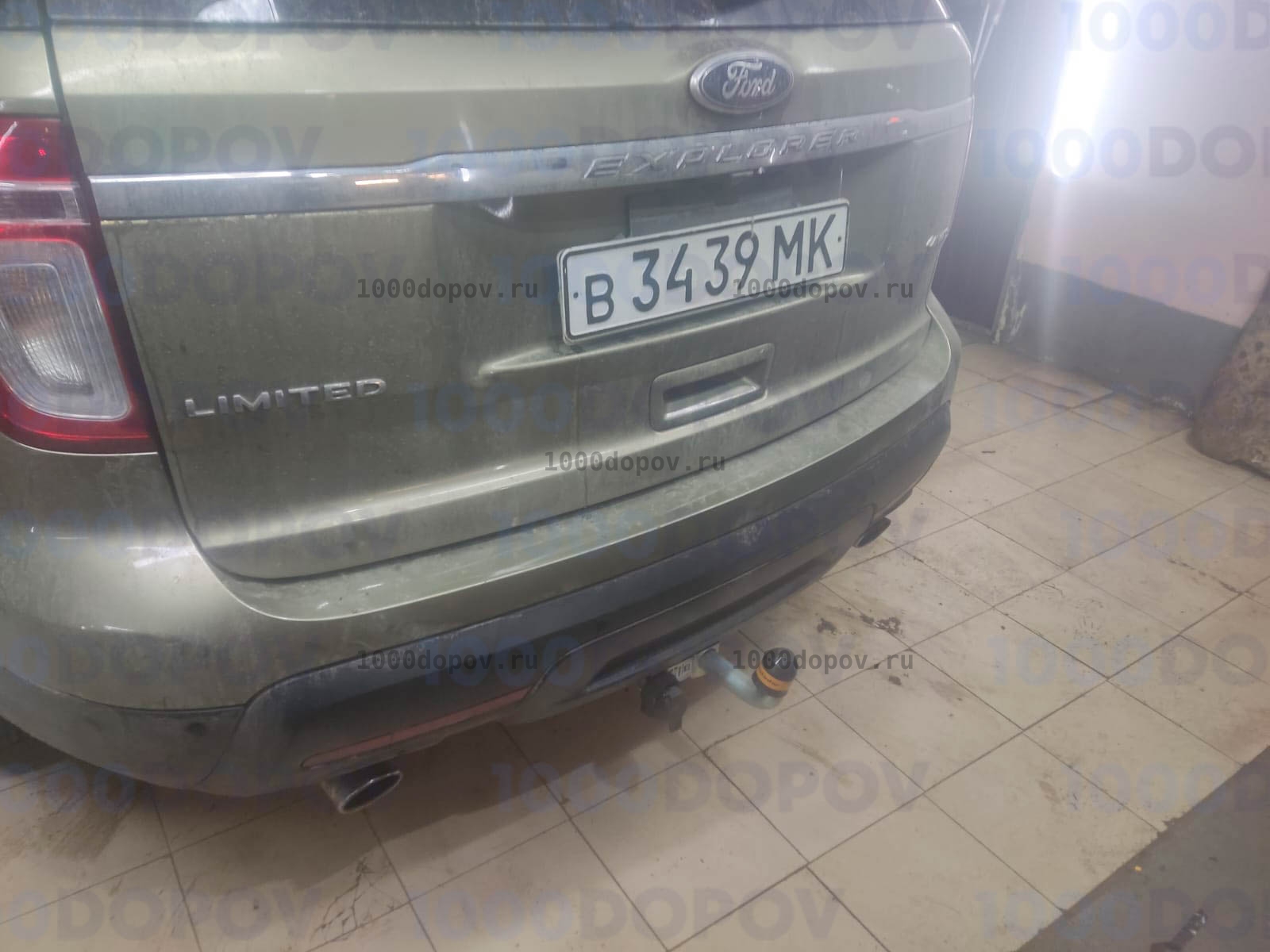 Фаркоп Motodor 90704-A Ford Explorer 2010-2019, Explorer Sport 2012-2019 (оцинк. шар) — рисунок 5