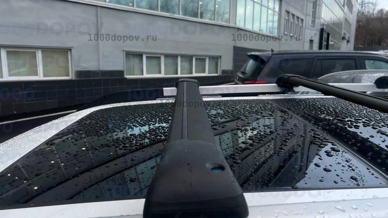 Багажник на рейлинги Haval Dargo из 2 поперечин черные — рисунок 7