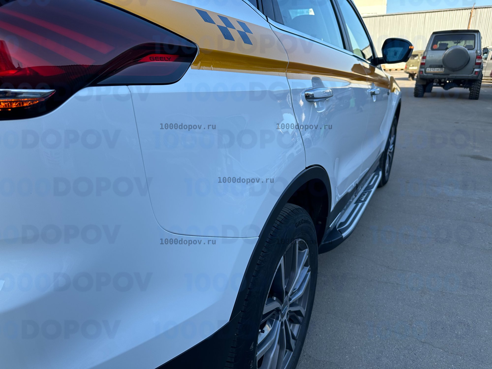 Интегрированные Пороги подножки на Geely Atlas PRO 2021-н.в 2 — рисунок 5
