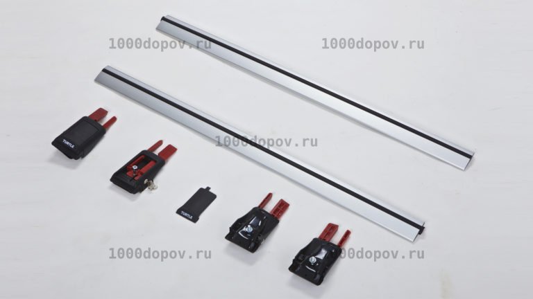 Багажник Shark на крышу NISSAN QASHQAI 2006-2013 серебро — рисунок 4