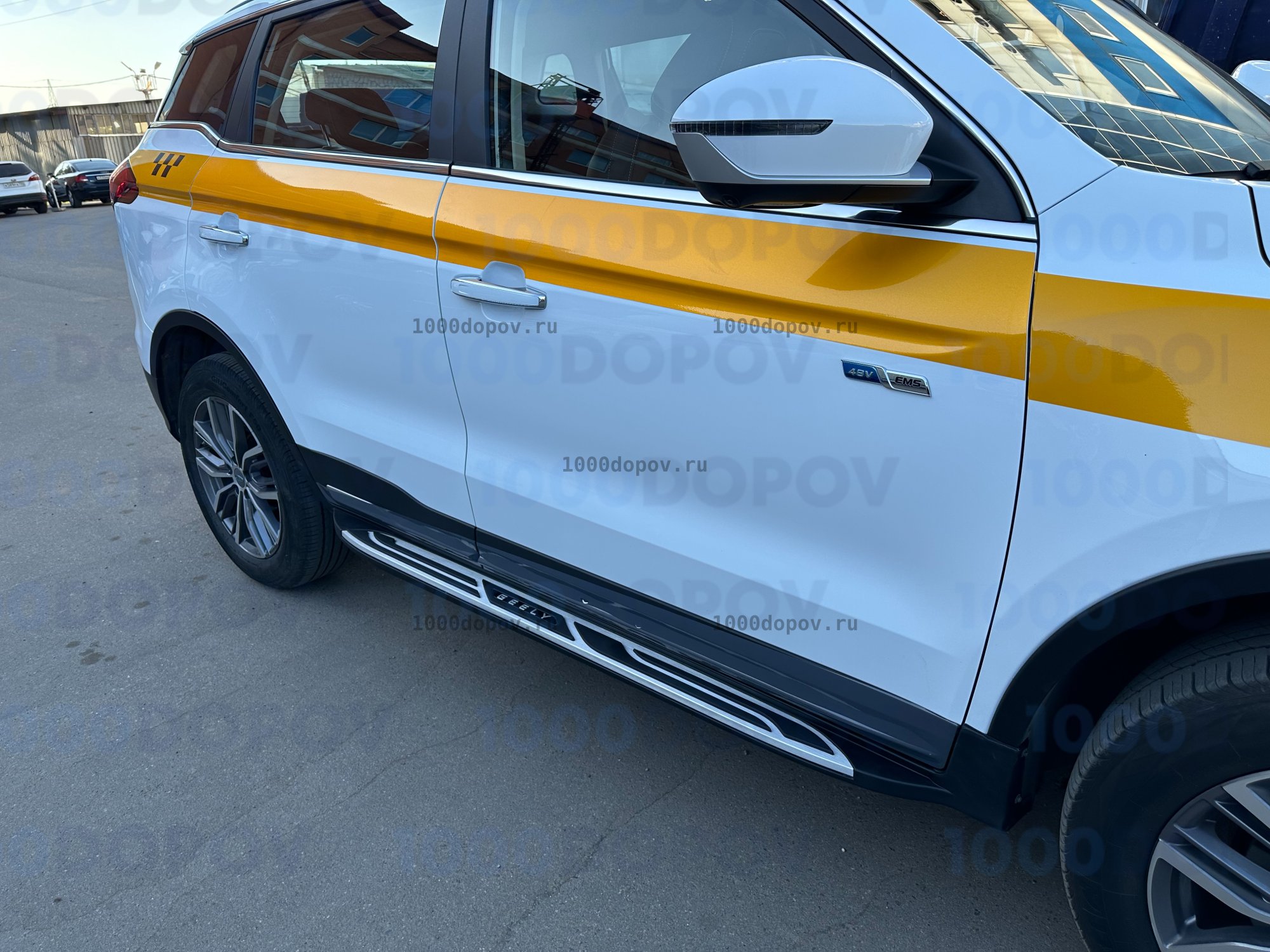 Интегрированные Пороги подножки на Geely Atlas PRO 2021-н.в 2 — рисунок 3