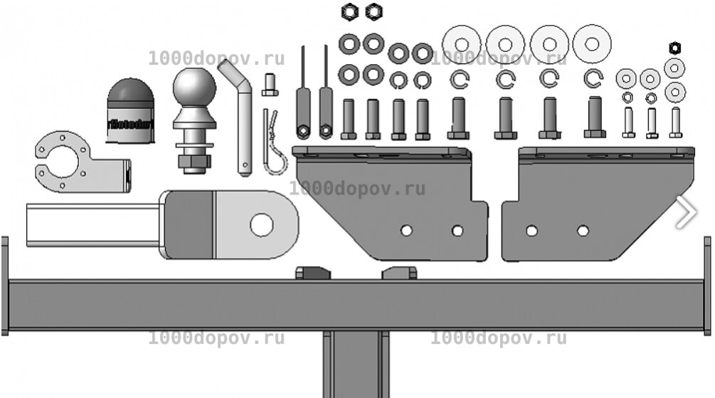 Фаркоп Motodor 93108-E HAVAL Jolion 2021-н.в. (хром. Шар) — рисунок 3