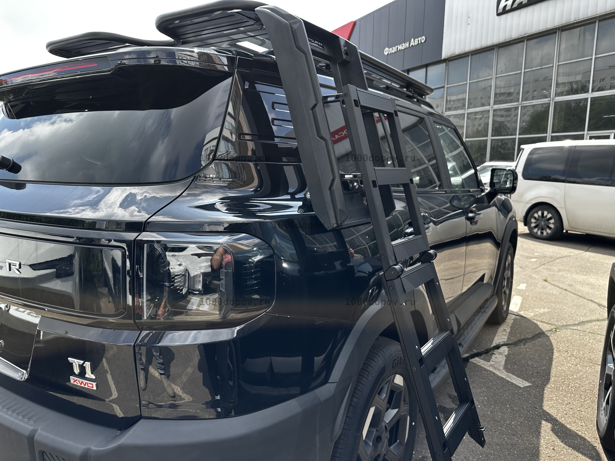 Боковая лестница для внедорожника Jetour T1 2025-н.в. — рисунок 4