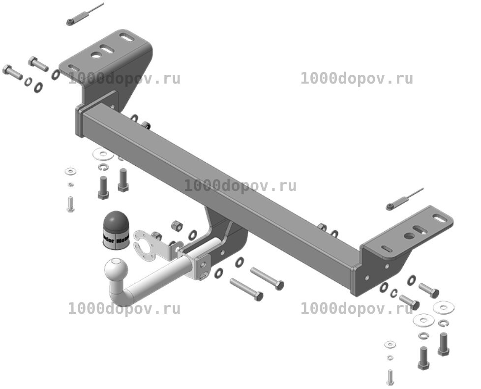 Фаркоп Motodor 93107-A HAVAL Jolion 2021-н.в. (оцинк. Шар) — рисунок 6
