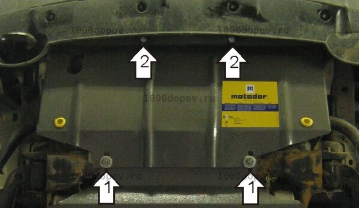Защита Motodor 01438 Nissan Pathfinder 2005-2010 (Радиатор) — рисунок 4