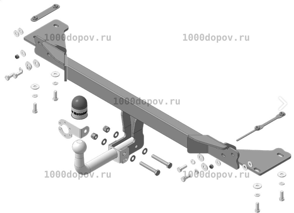 Фаркоп Motodor 94204-A Geely Atlas PRO с 2021- (оцинк. шар) — рисунок 2