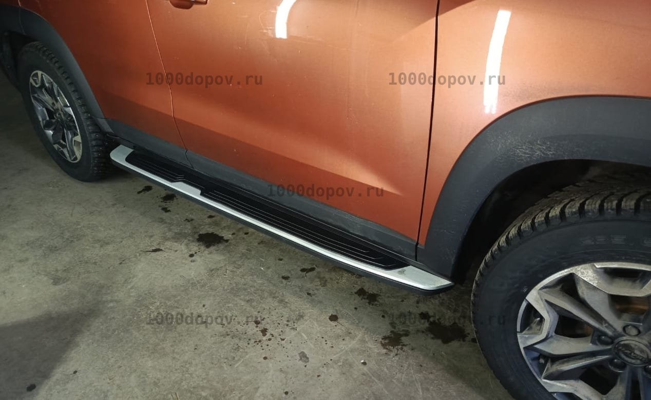 Пороги подножки на Haval Dargo 2022-н.в — рисунок 1