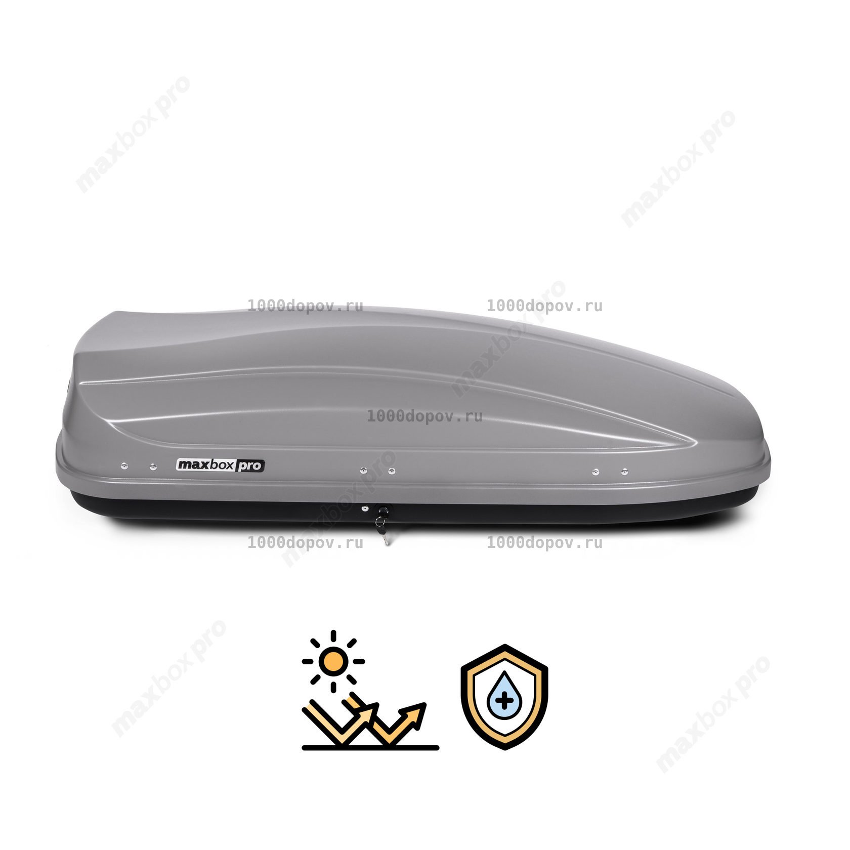 Автобокс MaxBox PRO 460 (средний) серый — рисунок 2
