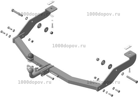 Фаркоп Motodor 94701-A Lifan Myway 2017-н.в. (оцинк. шар) — рисунок 8
