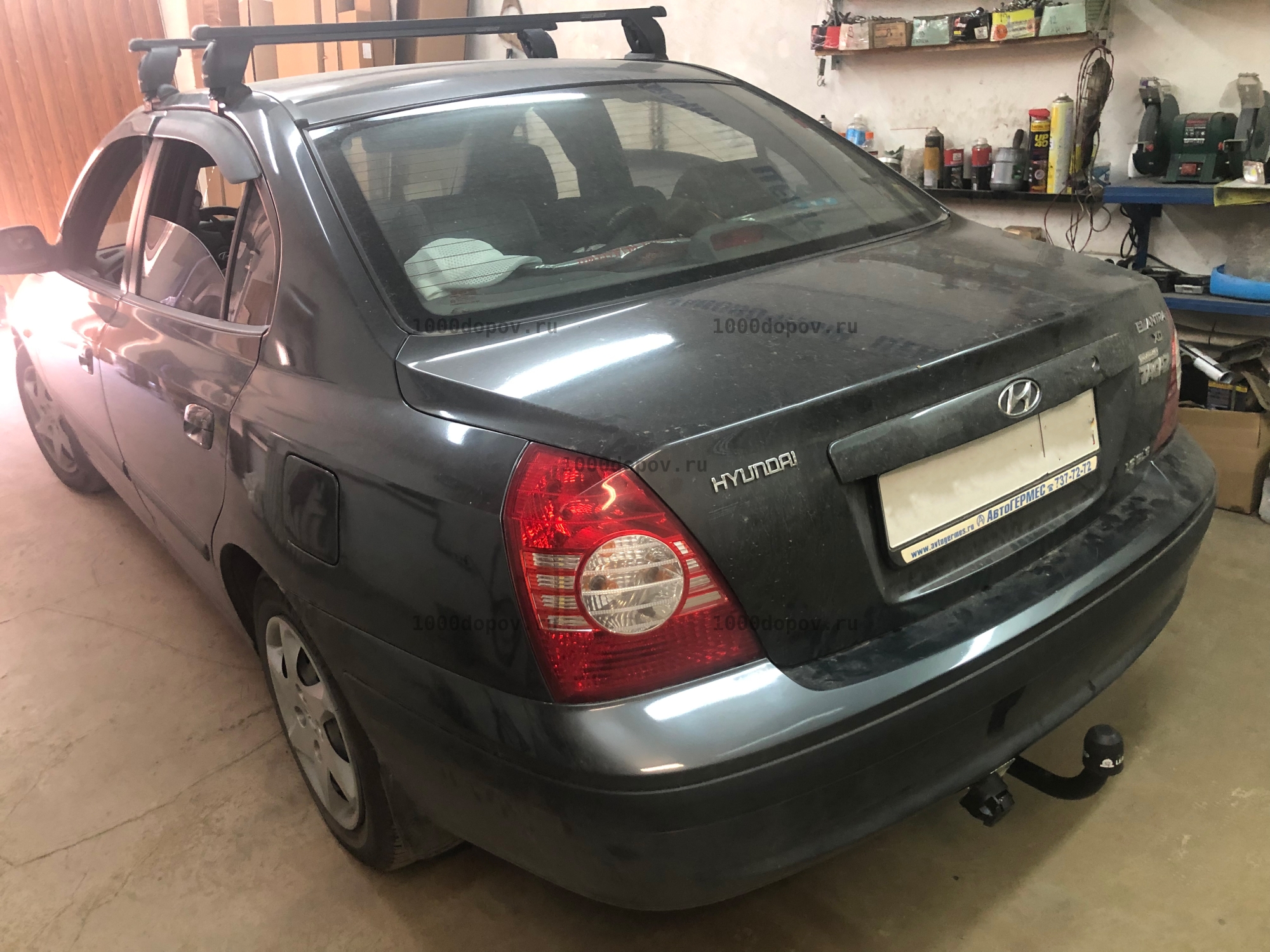 Фаркоп Leader Plus H206-A Hyundai Elantra XD (ТагАЗ) 08/2000-2006, 2008-2010 — рисунок 1