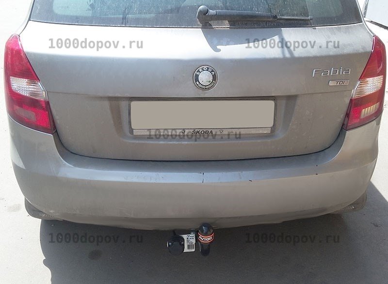 Фаркоп Avtos SK 05 Skoda Fabia hb 2004-08/2014 (кроме RS) — рисунок 1