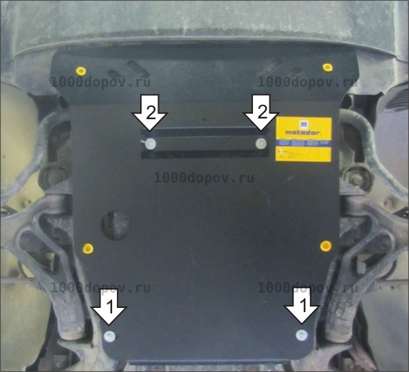 Защита Motodor 12707 Volkswagen Touareg 2002-2018 (Картер) — рисунок 4