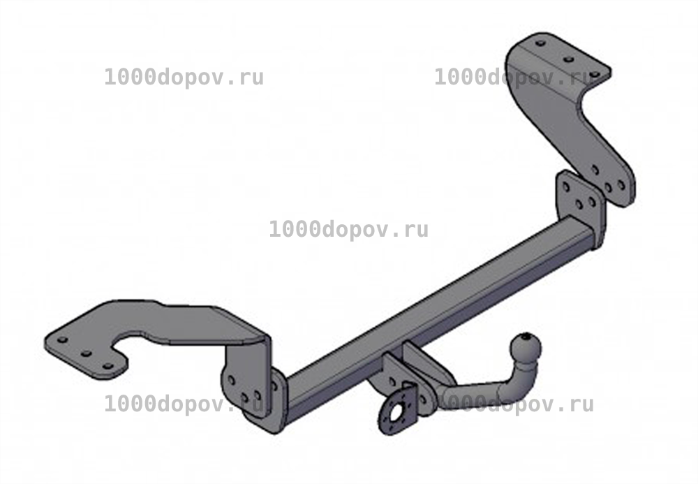 Фаркоп Трейлер 7711 Nissan X-Trail (T31) 2007-2014 — рисунок 14