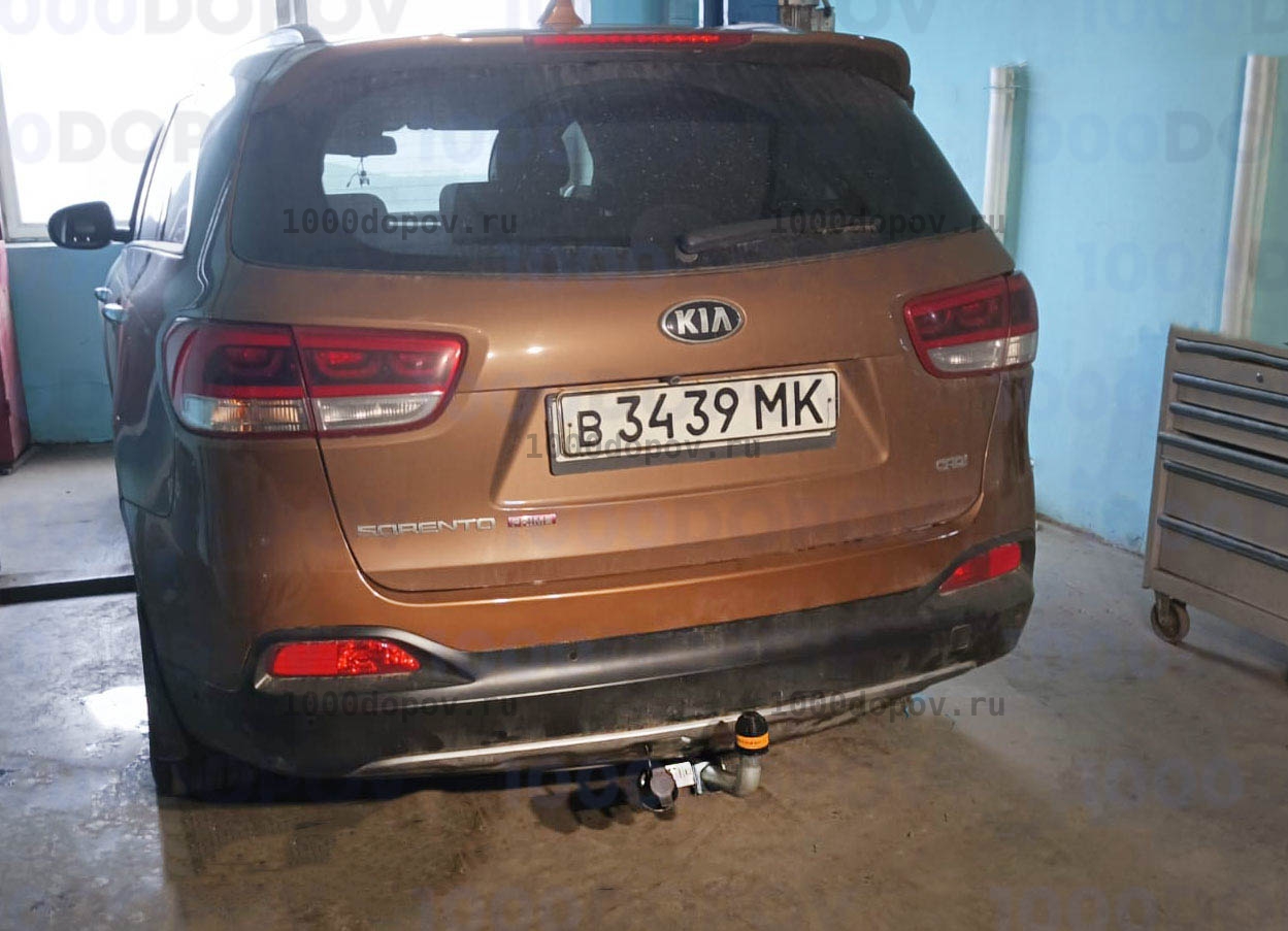 Фаркоп Motodor 91006-A Kia Sorento Prime 2015-н.в. (оцинк. шар) — рисунок 1
