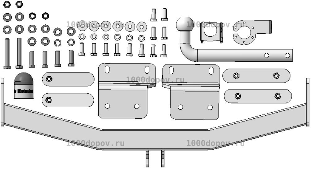 Фаркоп Motodor 90919-A Kia Sportage 2022-н.в. (Оцинк.) — рисунок 4