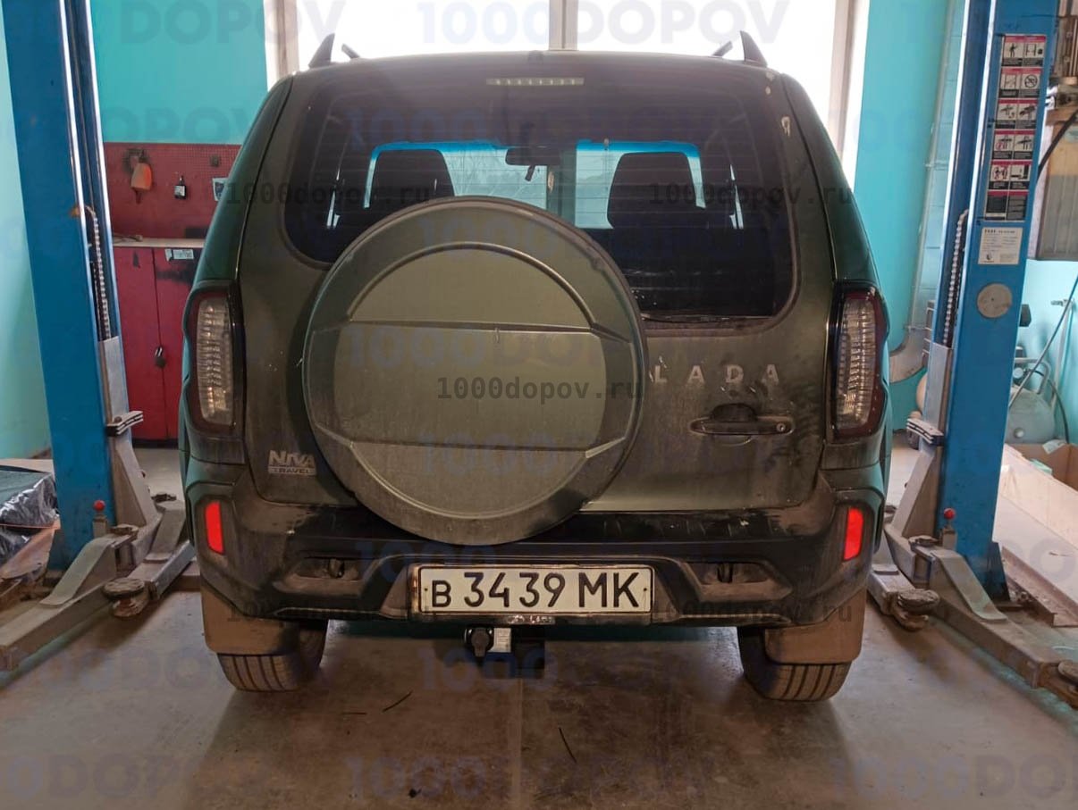 Фаркоп Leader Plus T-VAZ-18E Chevrolet Niva, в т.ч. с ГБО 1999-2020 — рисунок 9