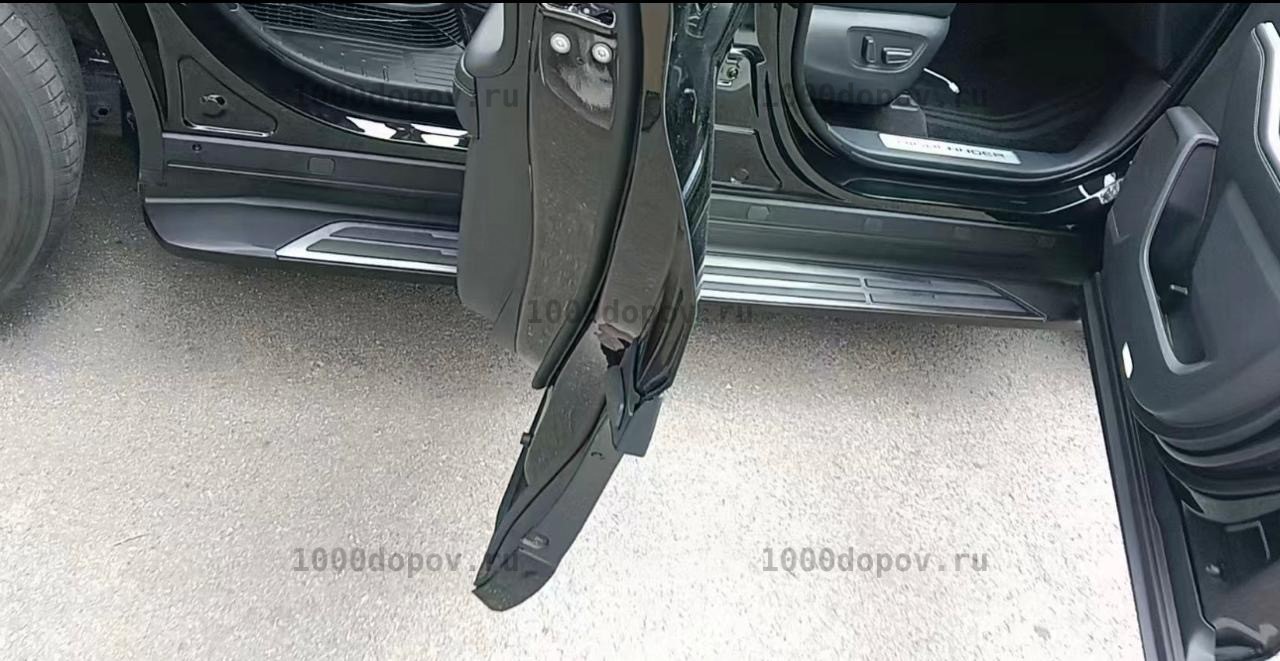 Пороги подножки на Toyota Highlander Xa70 2019-2026 — рисунок 2