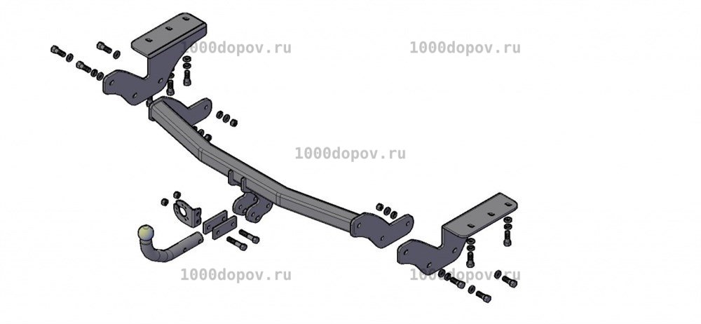 Фаркоп Трейлер 7833 Toyota RAV4 2013-н.в. (кроме "свободные руки") — рисунок 7