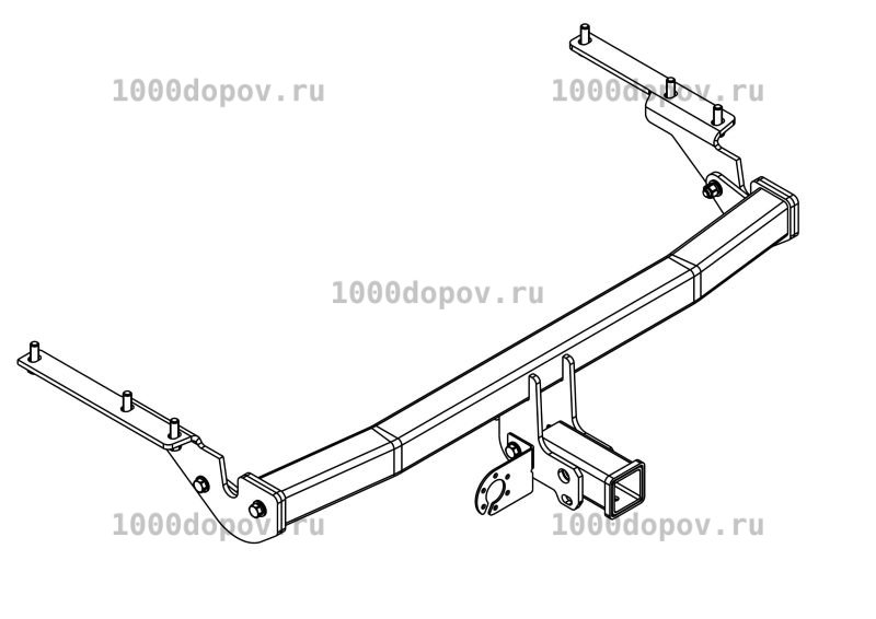 Фаркоп Avtos TY 51 Toyota RAV-4 2005-2012 — рисунок 2