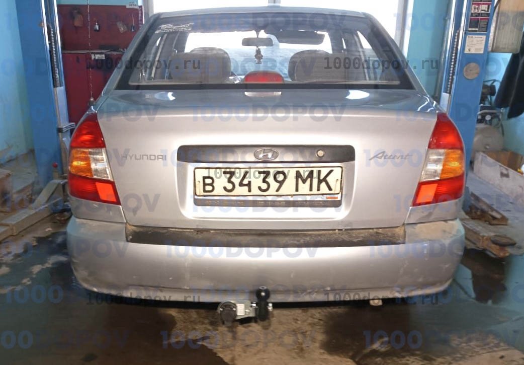 Фаркоп Трейлер 7210 Hyundai Accent (ТагАЗ) 2001-н.в. — рисунок 1