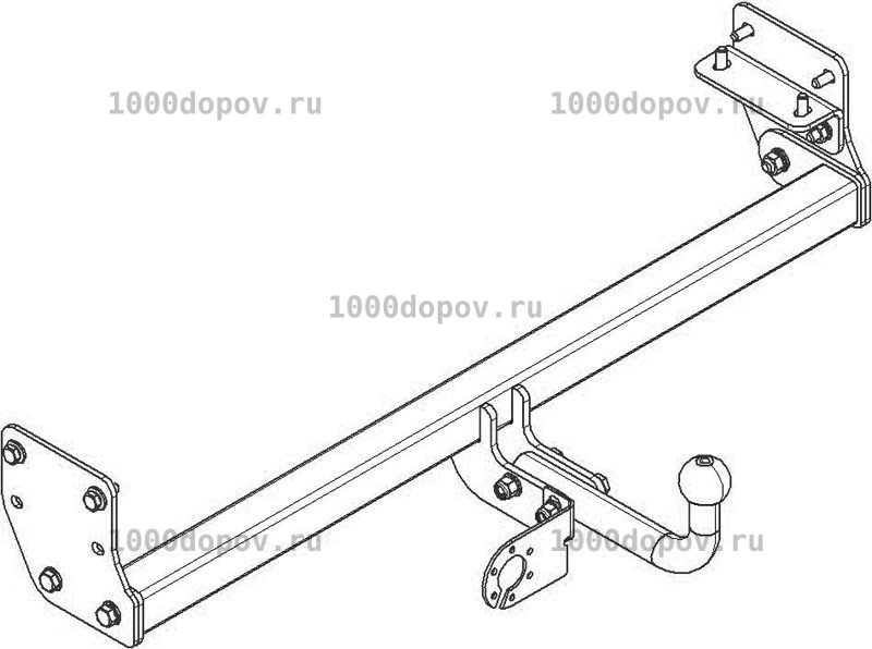 Фаркоп Avtos KI 23 KIA Picanto 2011-2017 — рисунок 1