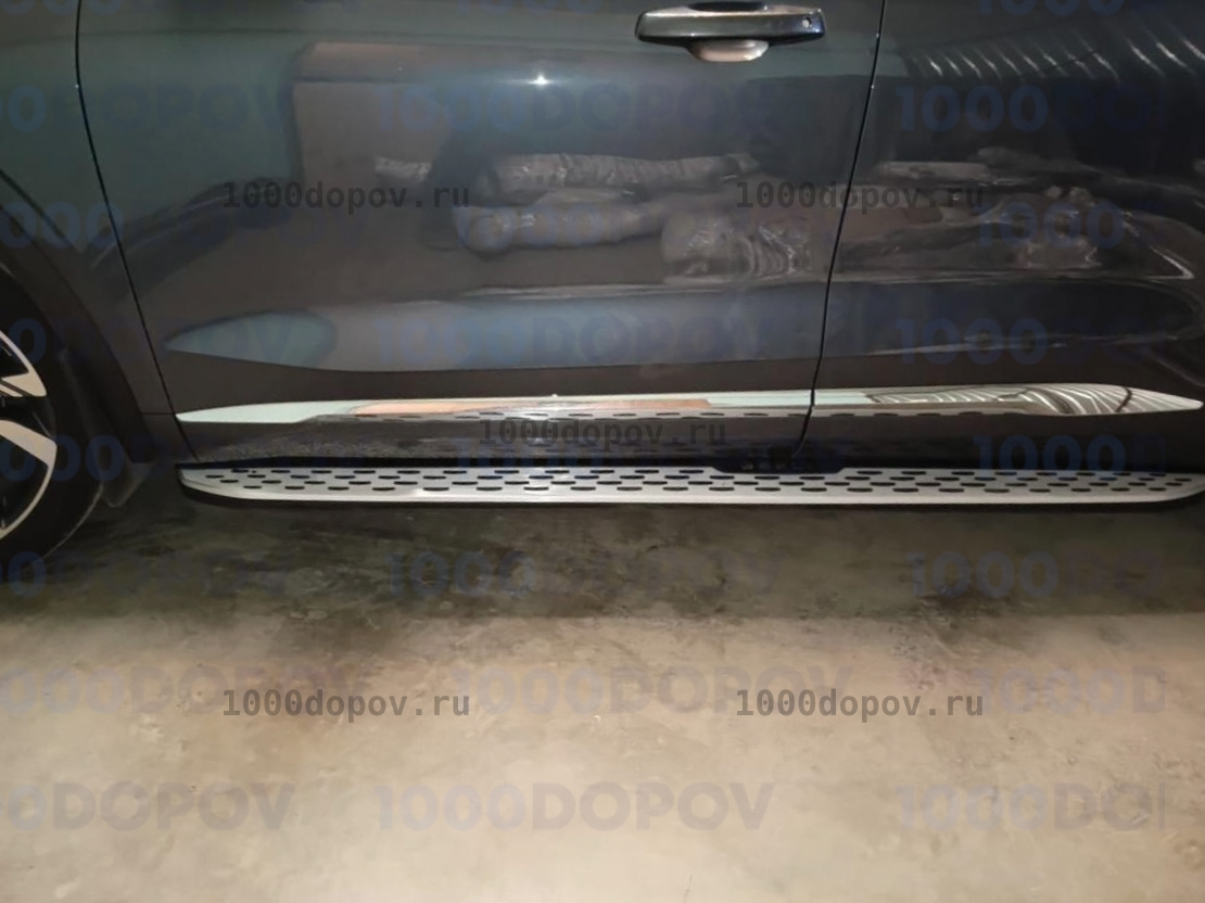 Пороги подножки на Geely Monjaro 2022-н.в. (в стиле BMW) — рисунок 11