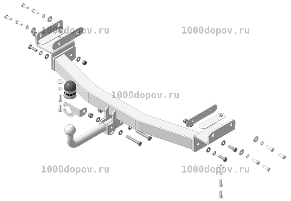 Фаркоп Motodor 90919-A Kia Sportage 2022-н.в. (Оцинк.) — рисунок 3