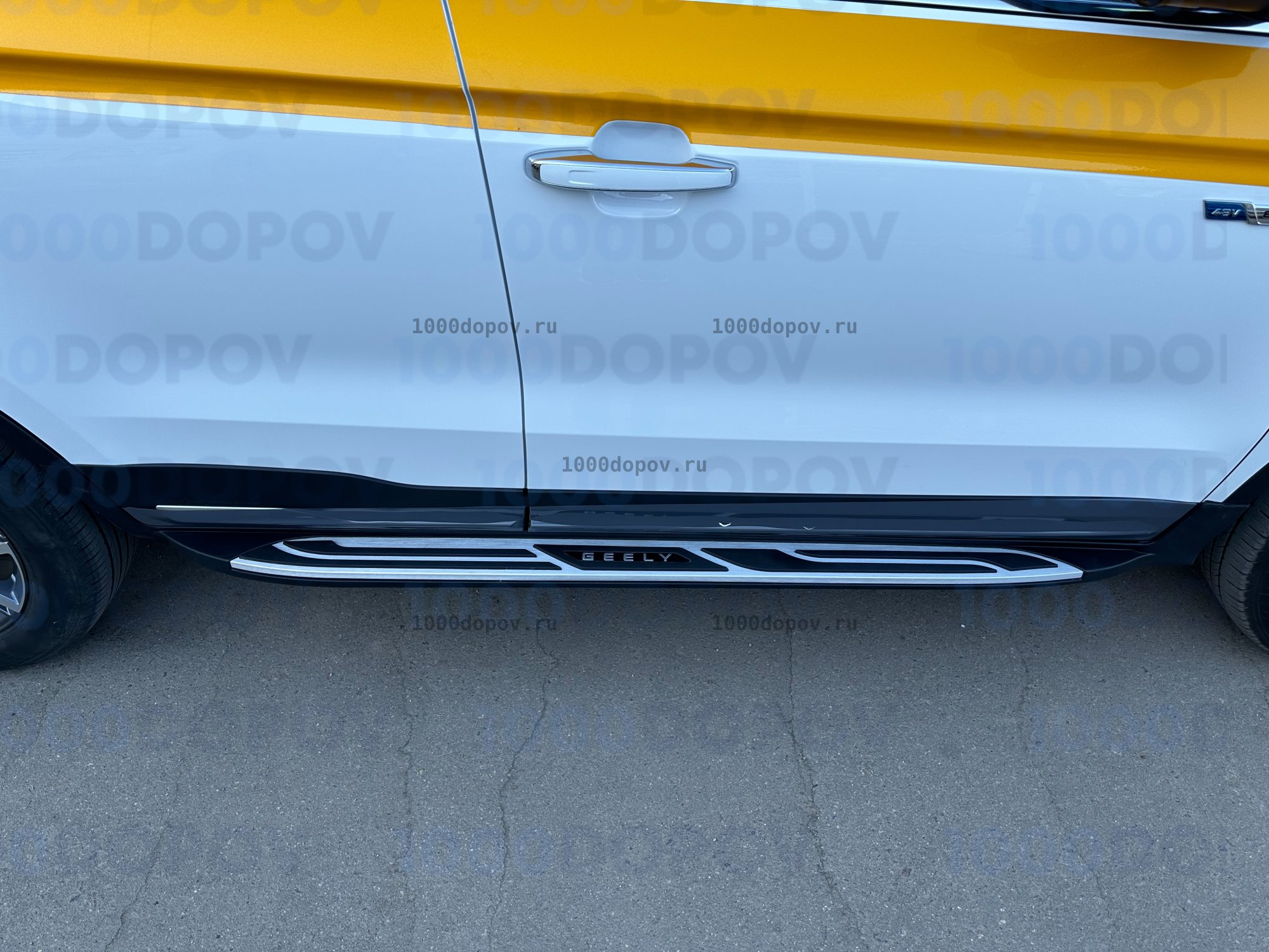 Интегрированные Пороги подножки на Geely Atlas PRO 2021-н.в 2 — рисунок 23