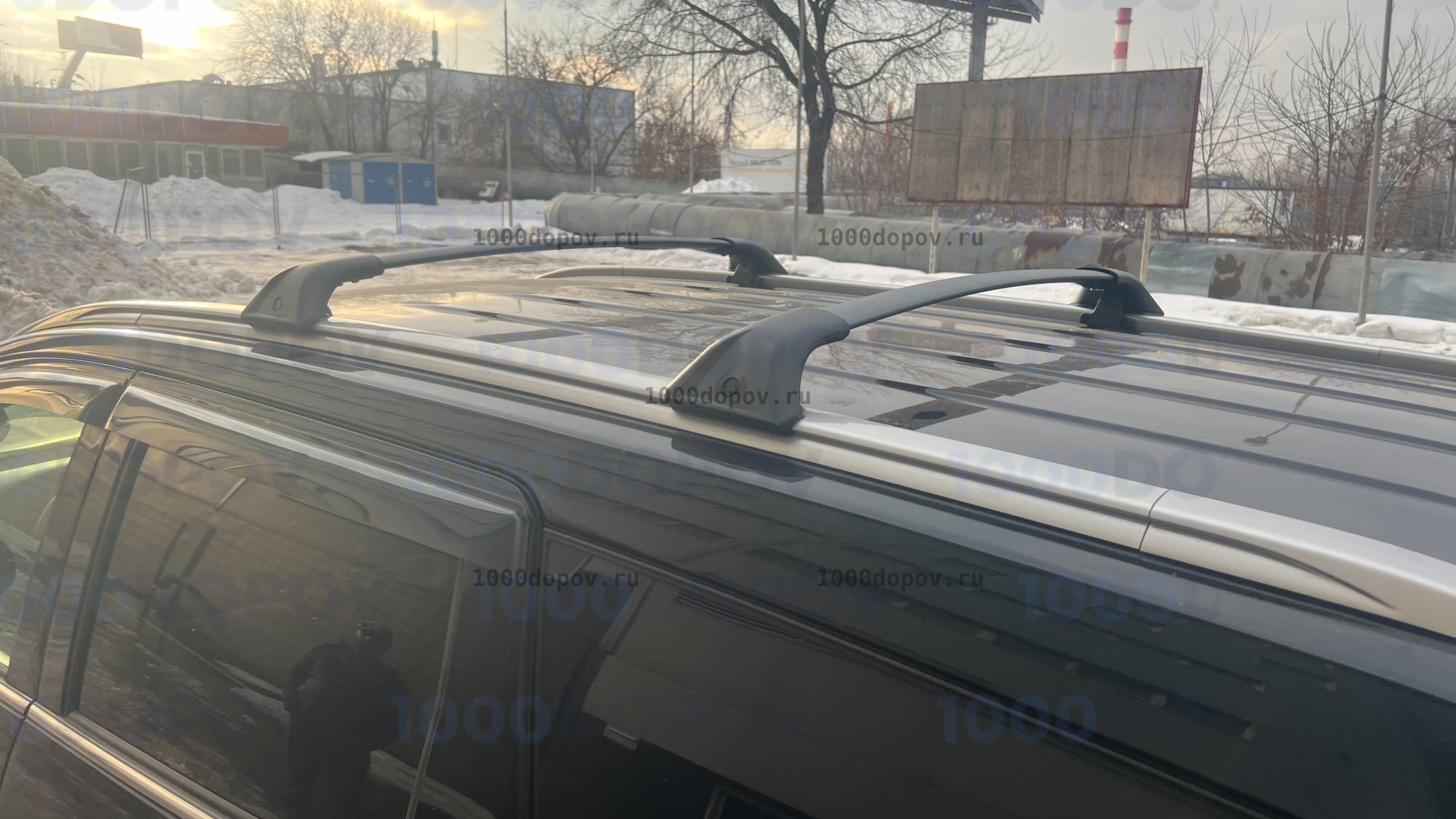 Багажник на рейлинги Mitsubishi Pajero Sport 3 2016-н.в. штатный — рисунок 4