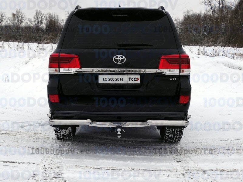 Фаркоп ТСС Тюнинг TCU00047 Toyota Land Cruiser 200 2007-н.в., Executive и Excalibur (алюм. накладка, надпись Land Cruiser) — рисунок 3