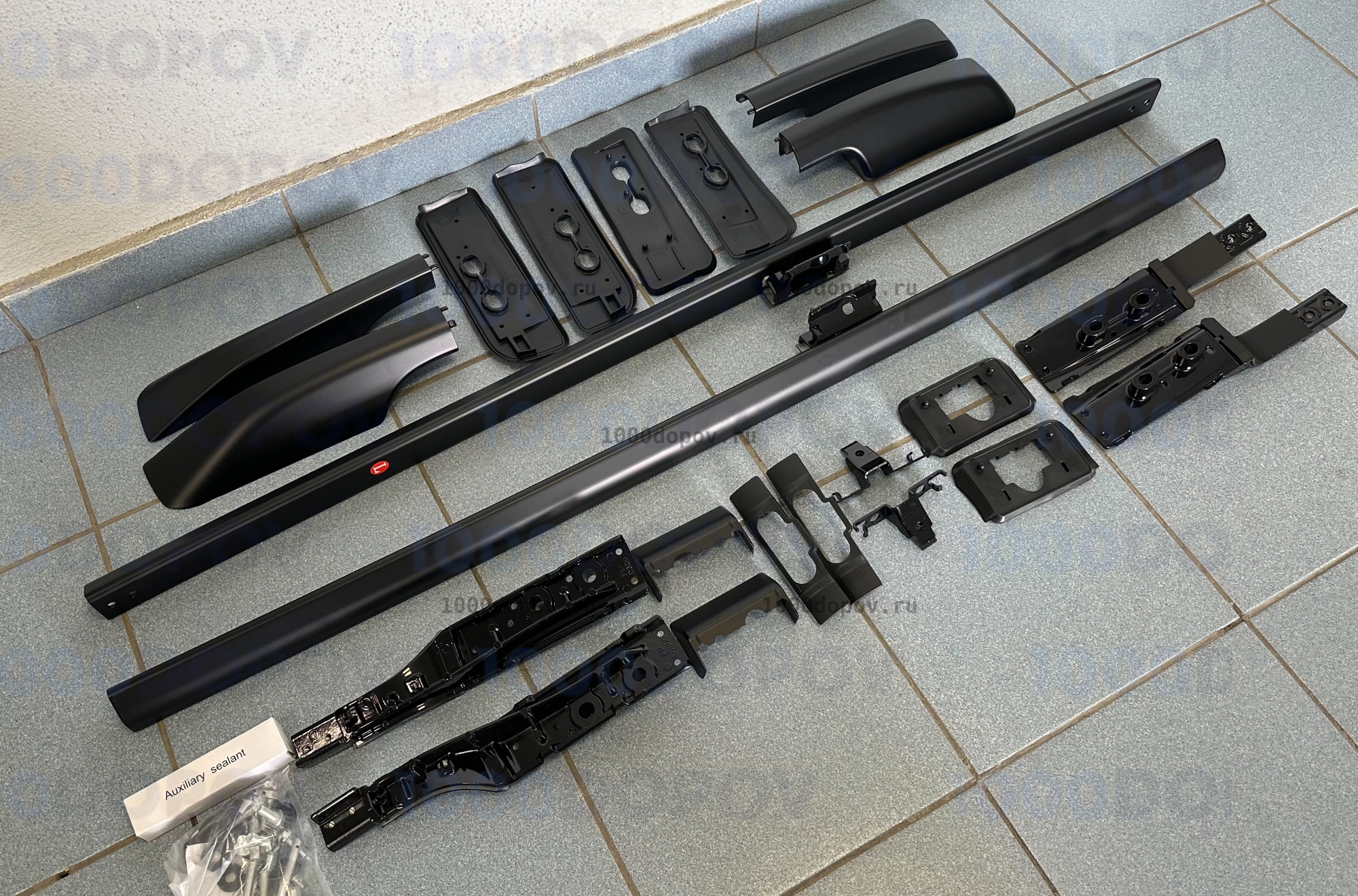 Рейлинги Toyota Land Cruiser 300 2021-н.в. черные — рисунок 2