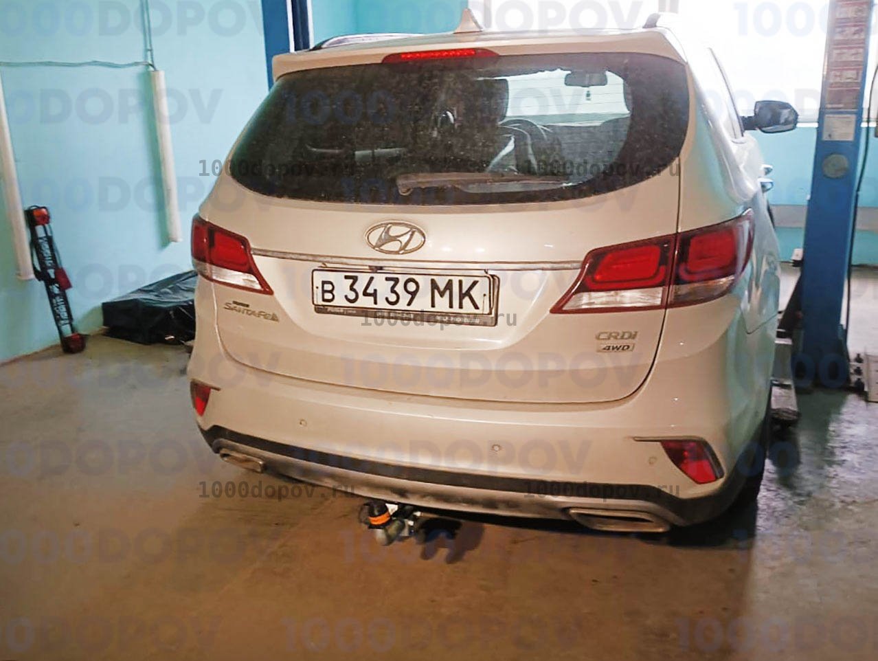 Фаркоп Motodor 90908-A Hyundai Grand Santa Fe 2014-2018 (оцинк. шар) — рисунок 2